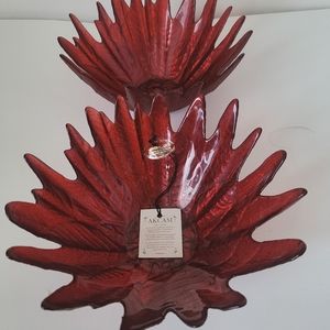 Poinsettia bowl in red